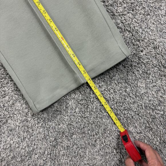 Nike Tech Fleece Wide Leg Pants Straight Leg Stacked Green HJ0695-320 Size M - Picture 9 of 10